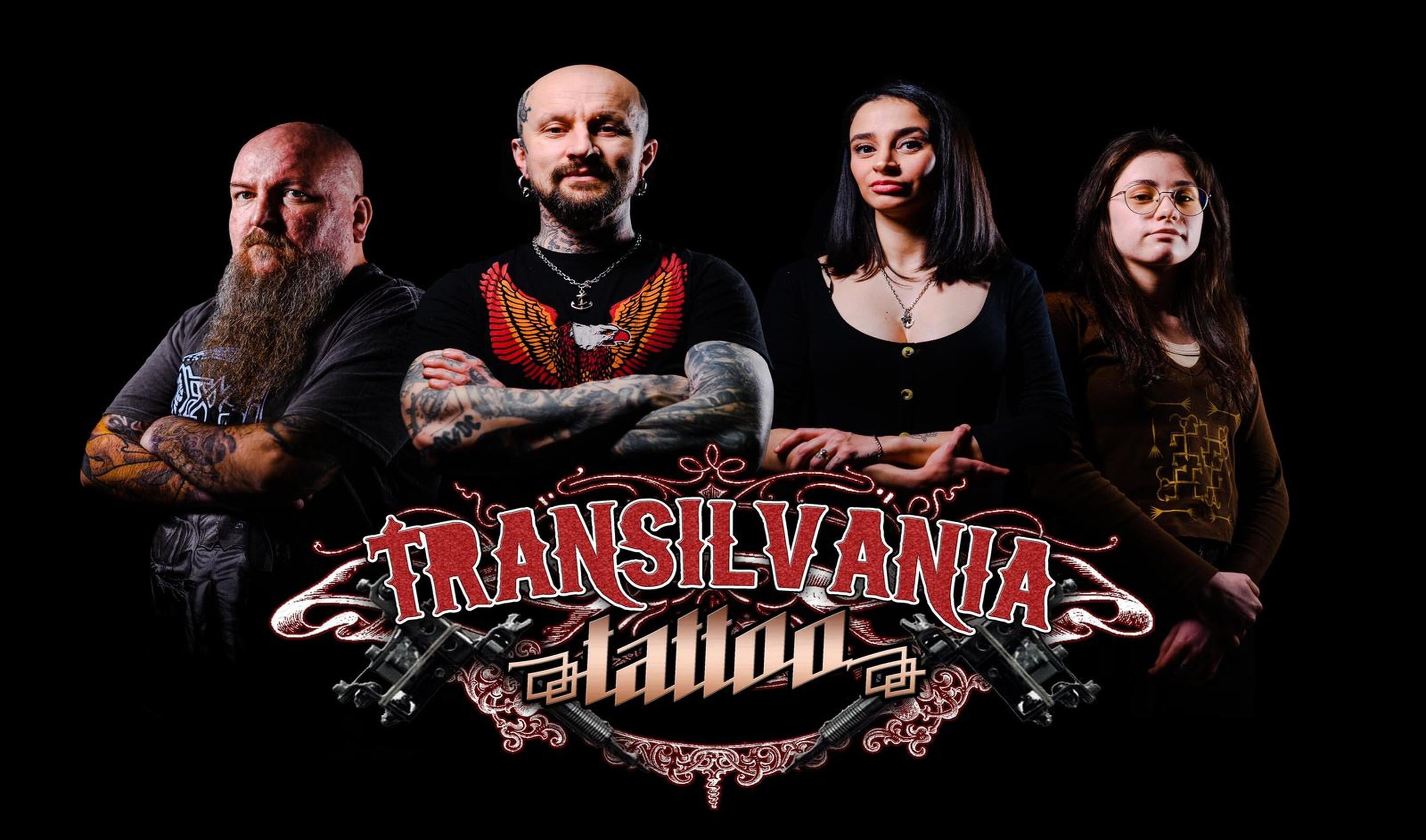 Transilvania Tattoo Studio hero banner showcasing tattoo artistry